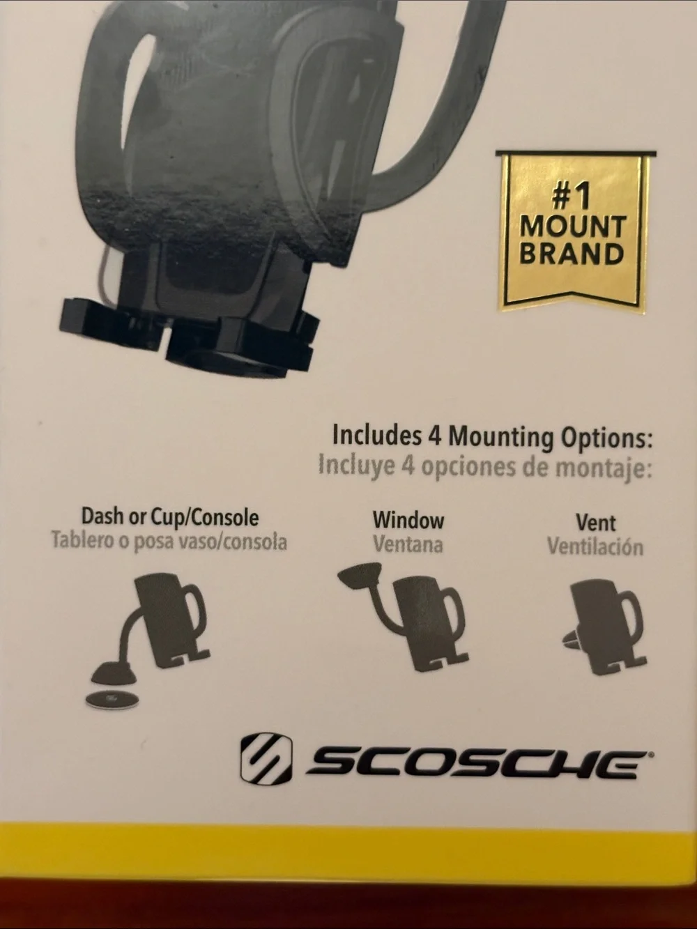 Scosche StuckUp 4-in-1 Black Phone Mounting System